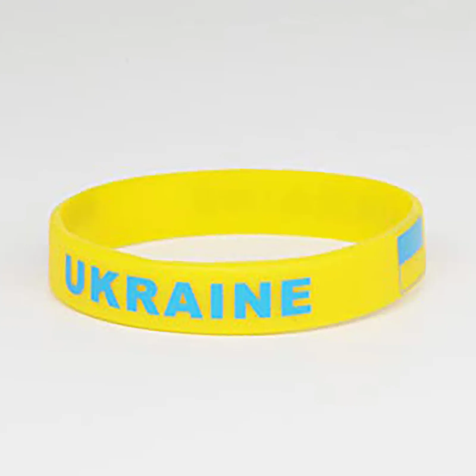 

10/15/20 шт., резиновый браслет с украинским флагом