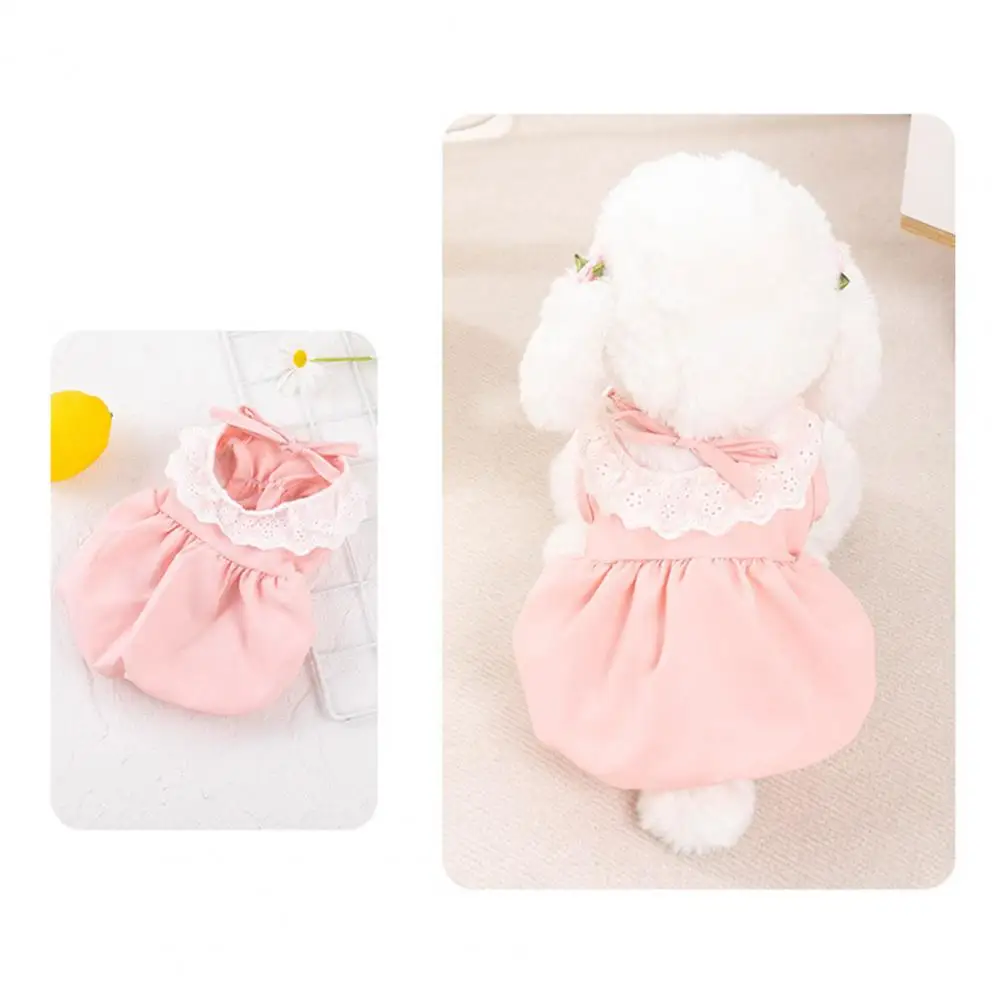 

Fashion Pet Dress Soft Bright Color Summer Dog Cat Dress Pet Costume Thin Dog Dress Daily Wear