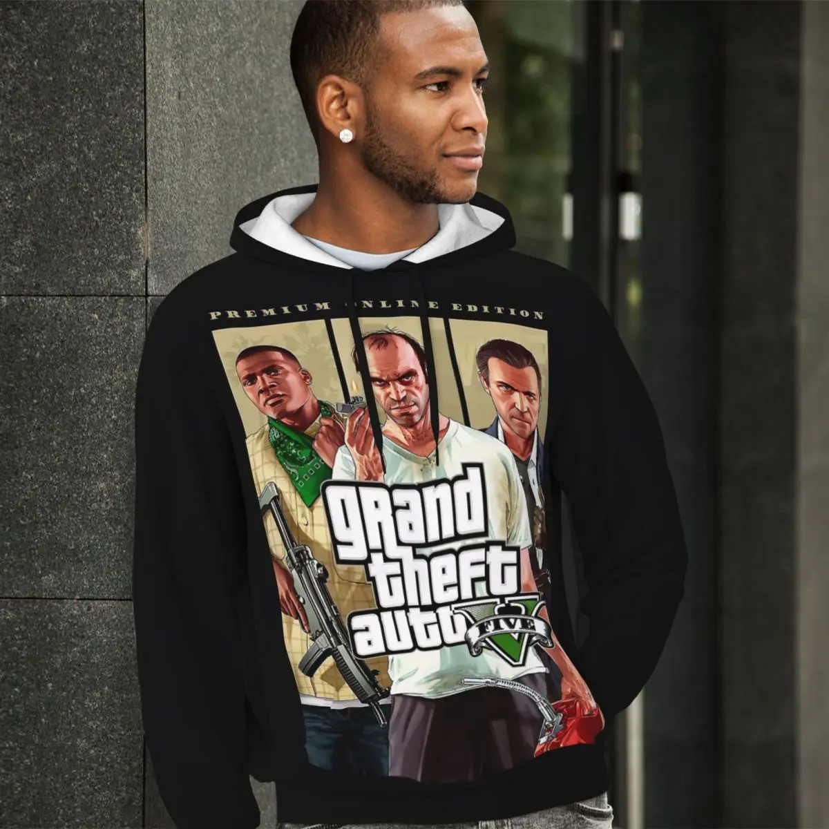 

Grand Theft Auto Casual Hoodies Men Classic Games Vintage Hoodie Autumn Loose Classic Sweatshirts Oversized Top