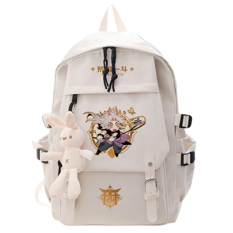 

Ancient Style Backpack Anime Zhongli Gan Yu Venti School Student Genshin Impact Xiao Klee Game Cos Fashion Shoulder Bags Gifts