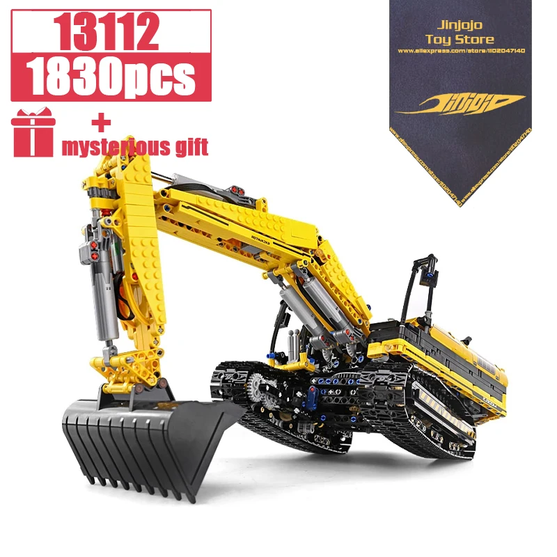 

13112 Motorized High-Tech Technical Excavator truck 250X3-PF Truck Remote Building Blocks Bricks Toys For Kids Gifts