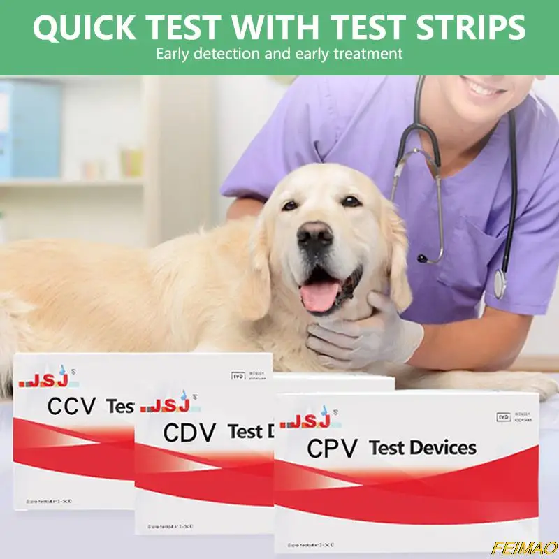 1 Набор карточка для быстрого тестирования ПЭТ Canine CDV/CCV/CPV/FPV обнаружение