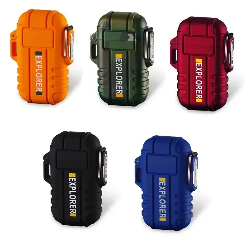 2024 USB Tape-C Водонепроницаемая зажигалка Дуговая плазменная Вращение на 360°