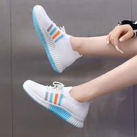 2022 spring new platform womens sneakers fashion casual comfortable slip on flat white shoes women increase vulcanize shoes