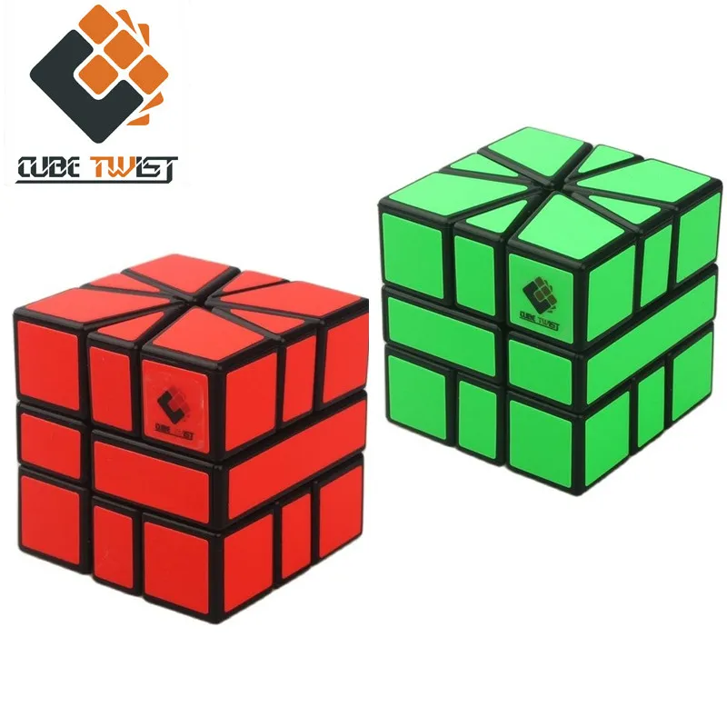 

Newest CubeTwist Square One SQ1 Puzzle Magic Cube 3x3x3 Fluorescent Red Blue Pretty Collection Cubo Magico Toy Gift For Children