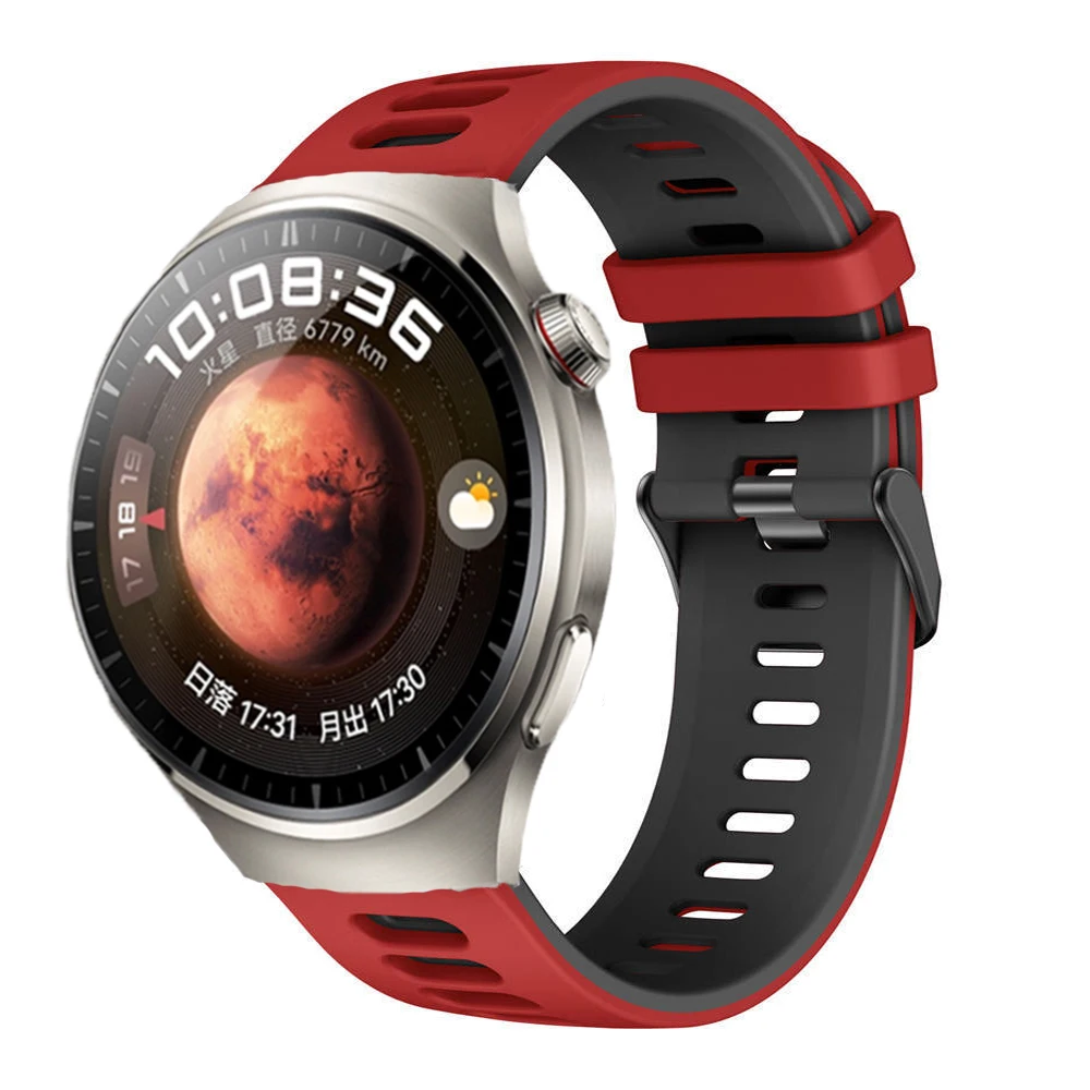 Фото Силиконовый ремешок 22 мм/20 мм для Huawei Watch 3 Pro, браслет GT2e/GT3 Pro, ремешок для Amazfit GTS4/GTR4/Samsung Watch 6/4 Classic №2