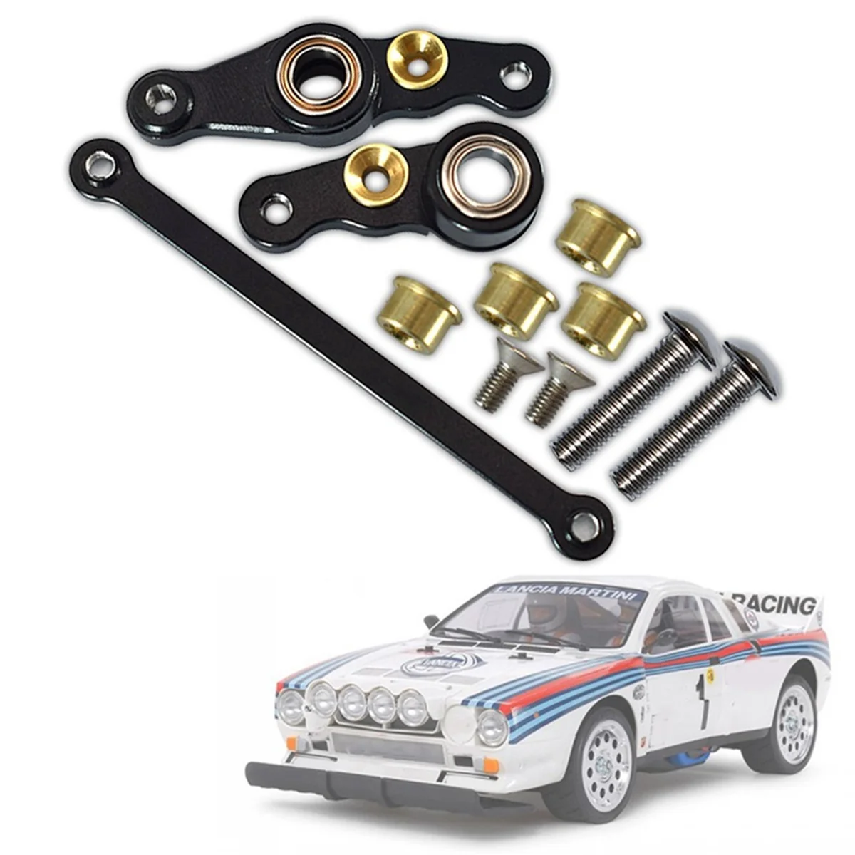 Металлические компоненты рулевого управления рулевой механизм в сборе для Tamiya