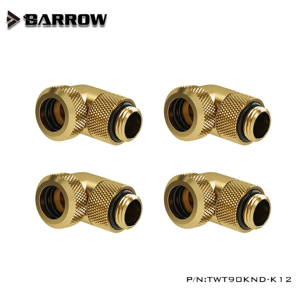 Жесткий трубный фитинг Barrow вращающийся на 90 градусов G1/4 дюйма адаптер для