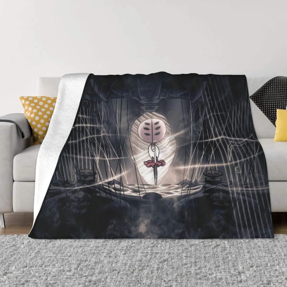 

Hollow Knight Game Blanket Sofa Cover Flannel Autumn/Winter Novelty Multifunction Warm Throw Blanket for Home Office Quilt