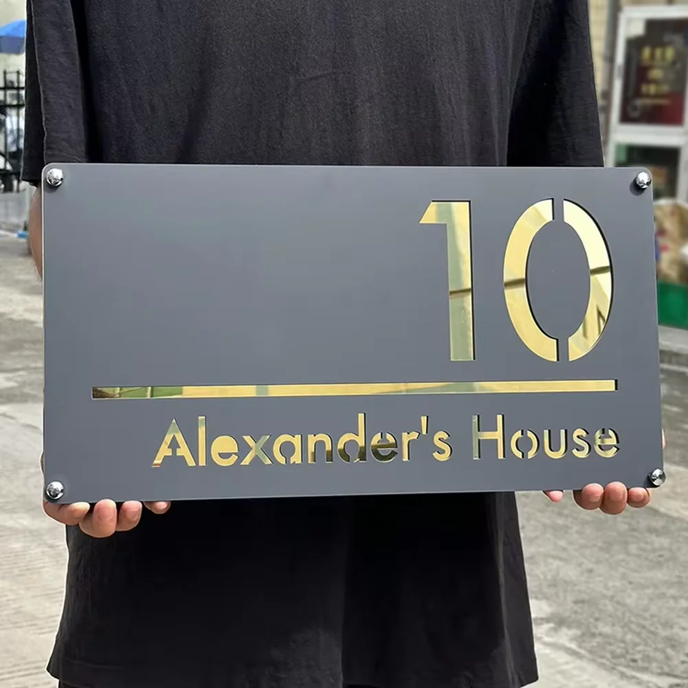 

Персонализированная адресная табличка из акрила