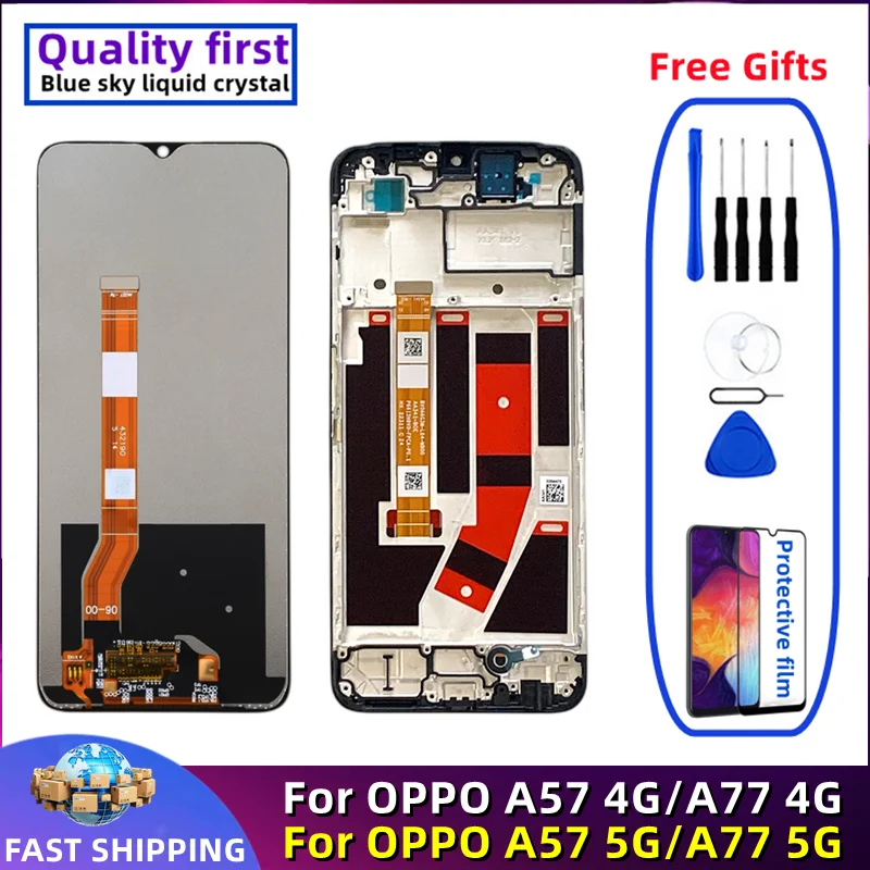 Для OPPO A57 A77 5G LCD CPH2339 Оригинальный дисплей Мобильный телефон детали для замены LCDs
