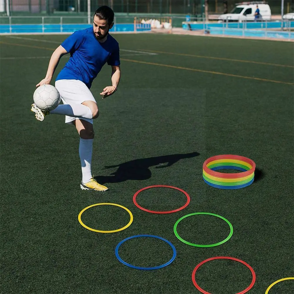 

5pcs 40cm Dia Soccer Speed Agility Rings Football Training Rings Gear Equipment Training Agility Delicate Classic Durable J2p8