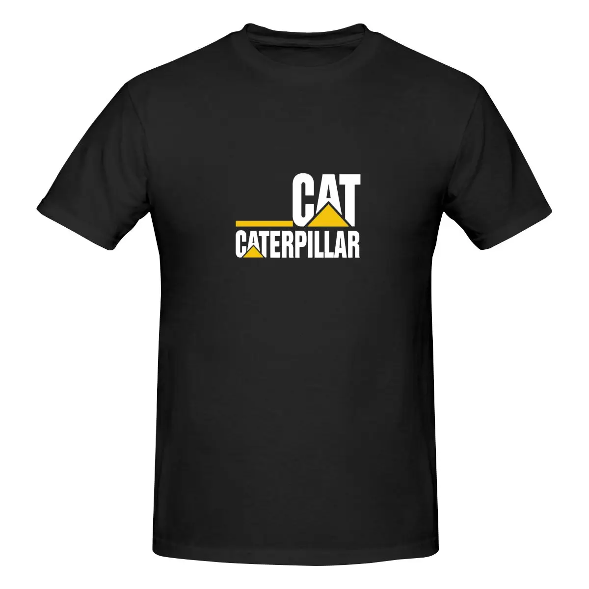

CAT Logo Oversized Washed Tshirt Unisex Summer Short Sleeve Cotton Streetwear Tops Male Clothes