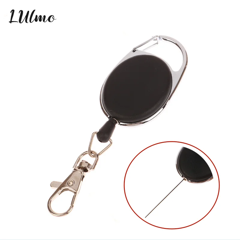 

Resilience Steel Wire Rope Elastic Keychain Sporty Retractable Alarm Key Chain Anti-Lost Telescopic Key Ring Trinket