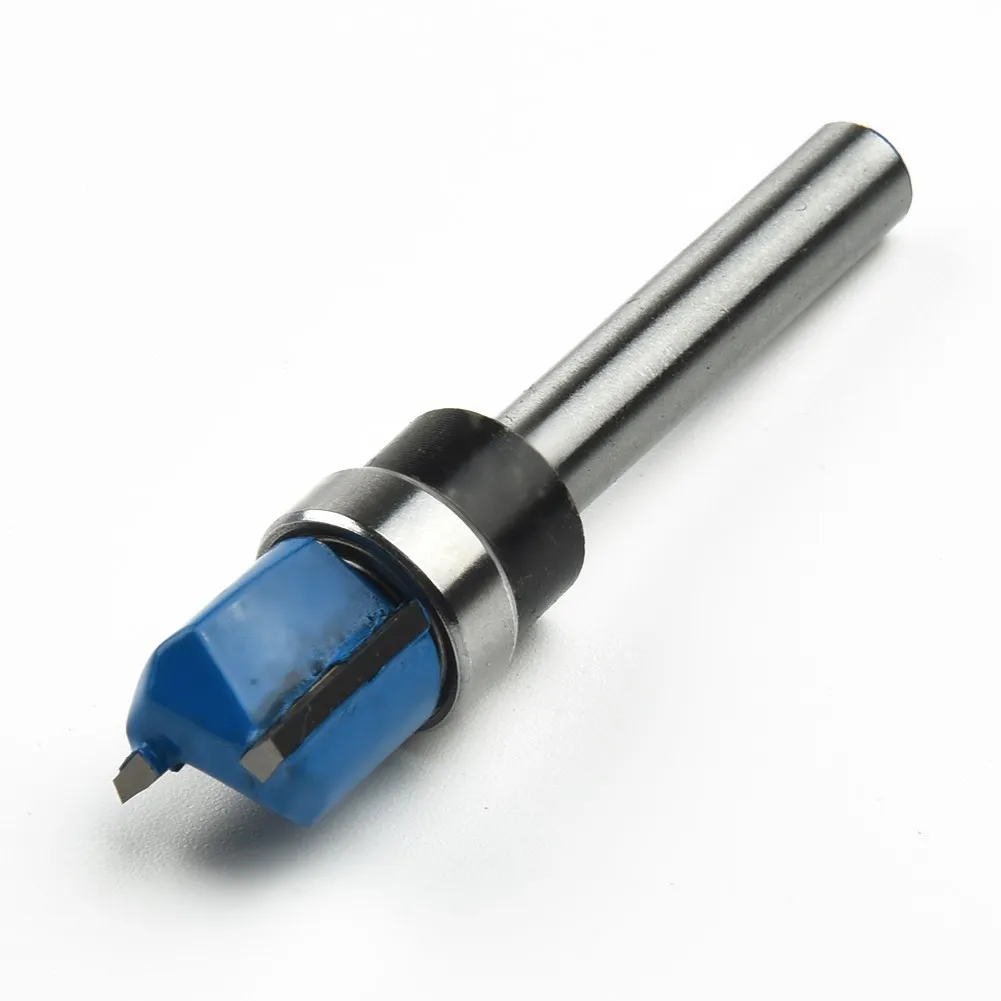 

1pc 1/4inch Shank Extra Cutting Straight Router Bit 11.9-25mm Carbide Flush Trim Pattern Milling Cutter Round Handle