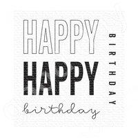 new arrival happy happy birthday clear stamps scrapbook diary decoration stencil embossing template diy greeting card handmade