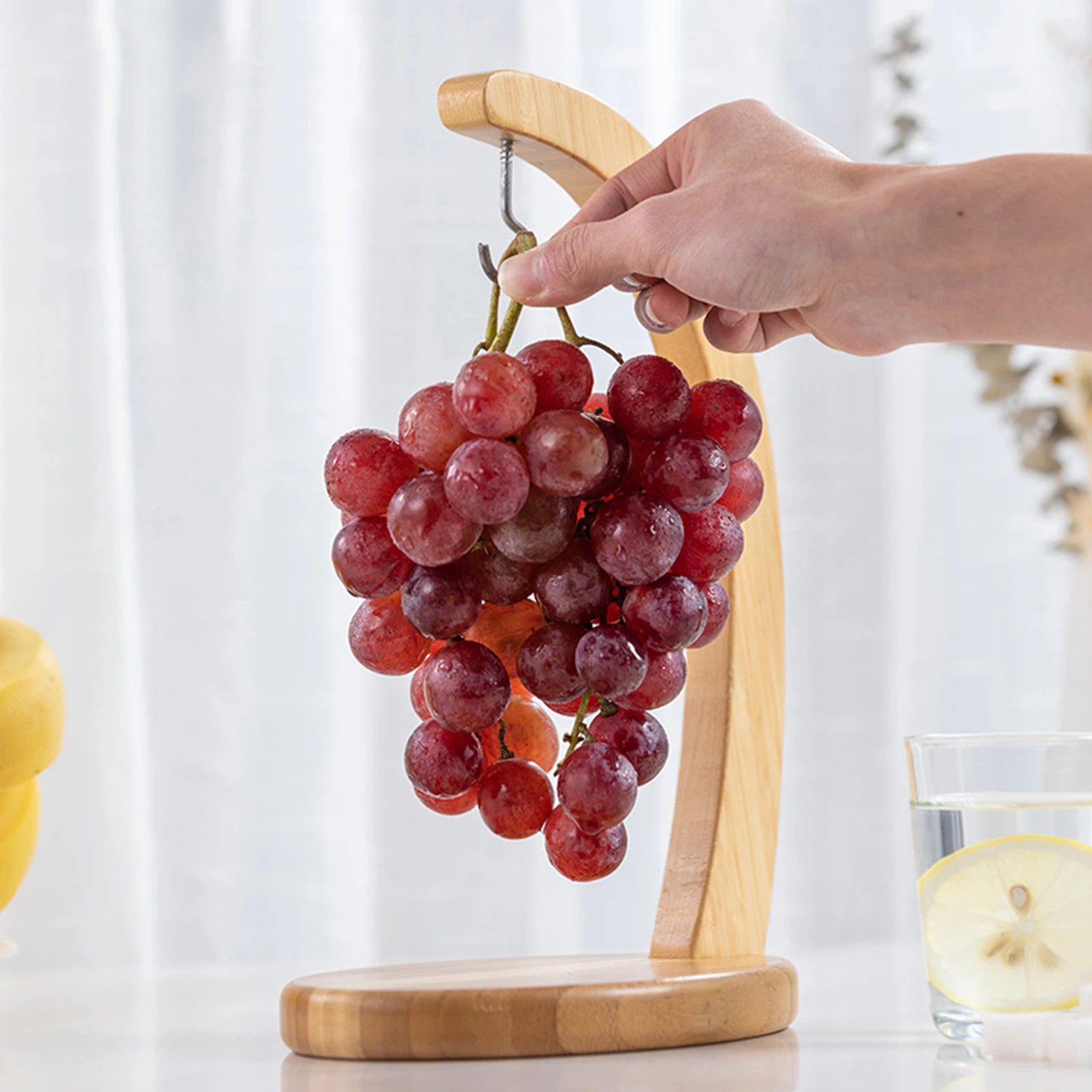 

Banana Tree Hanger Banana Hanger Wooden Banana Tree Hanger Sturdy Display With Hook For Home Or Bar Countertop Fruit Storage