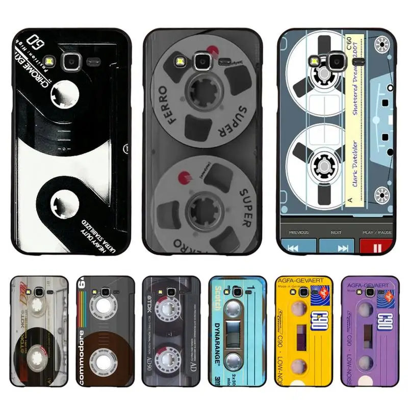 

Magnetic Tape Cassette Phone Case For Samsung Galaxy J4plus J6 J5 J72016 J7prime cover for J7Core J6plus