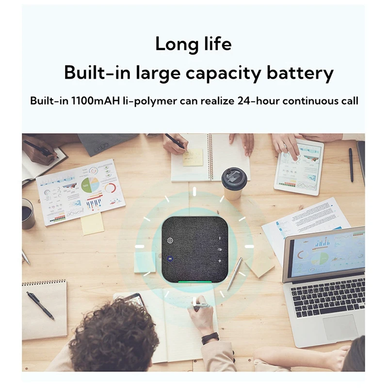 Всенаправленный микрофон Беспроводная громкая связь для видеоконференций USB