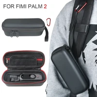 camera handheld bag pocket camera storage bag pu handheld mini carrying case with carabiner for fimi palm 2 gimbal camera