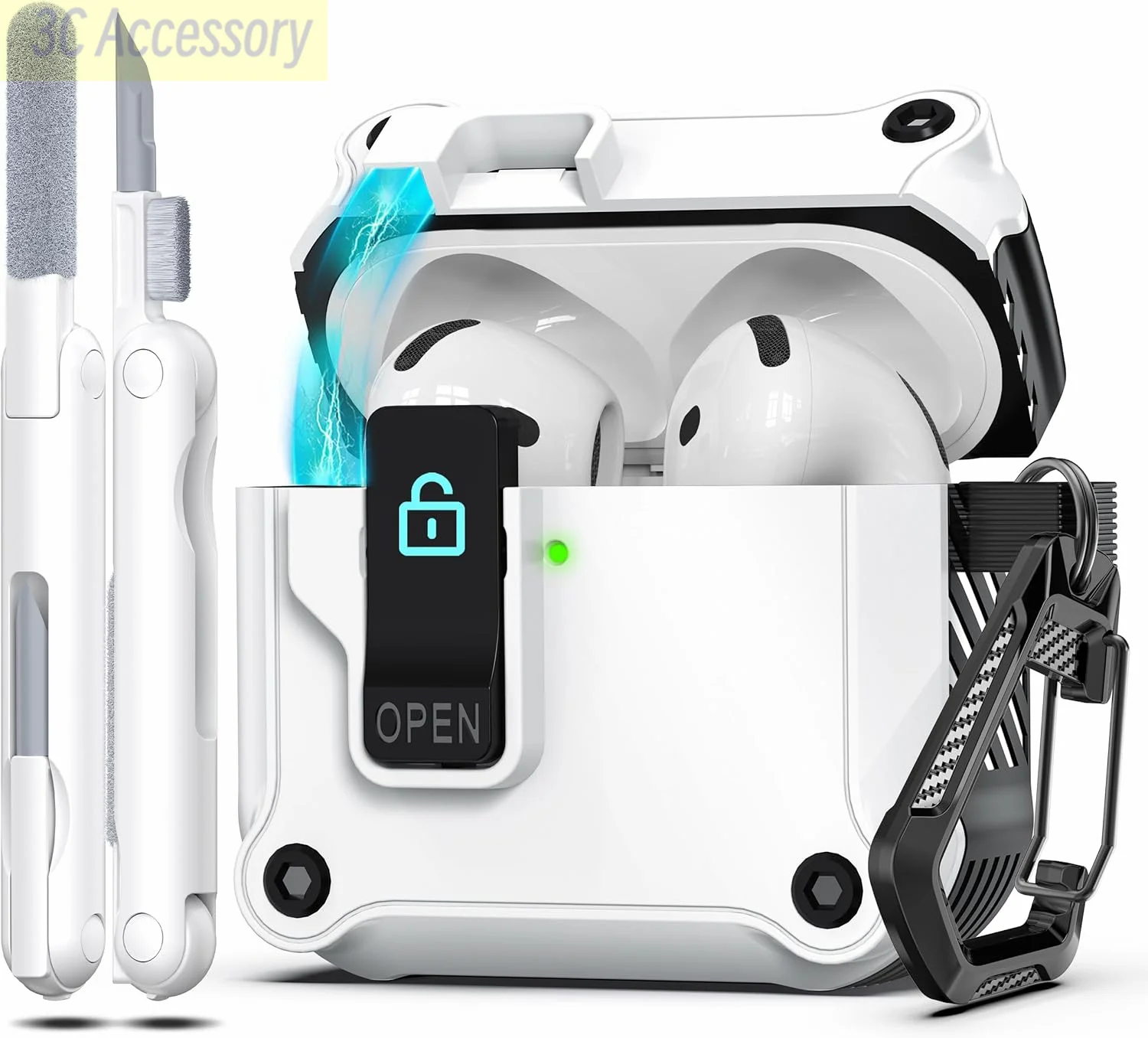 Чехол для AirPods 4 черный NoEnName_Null