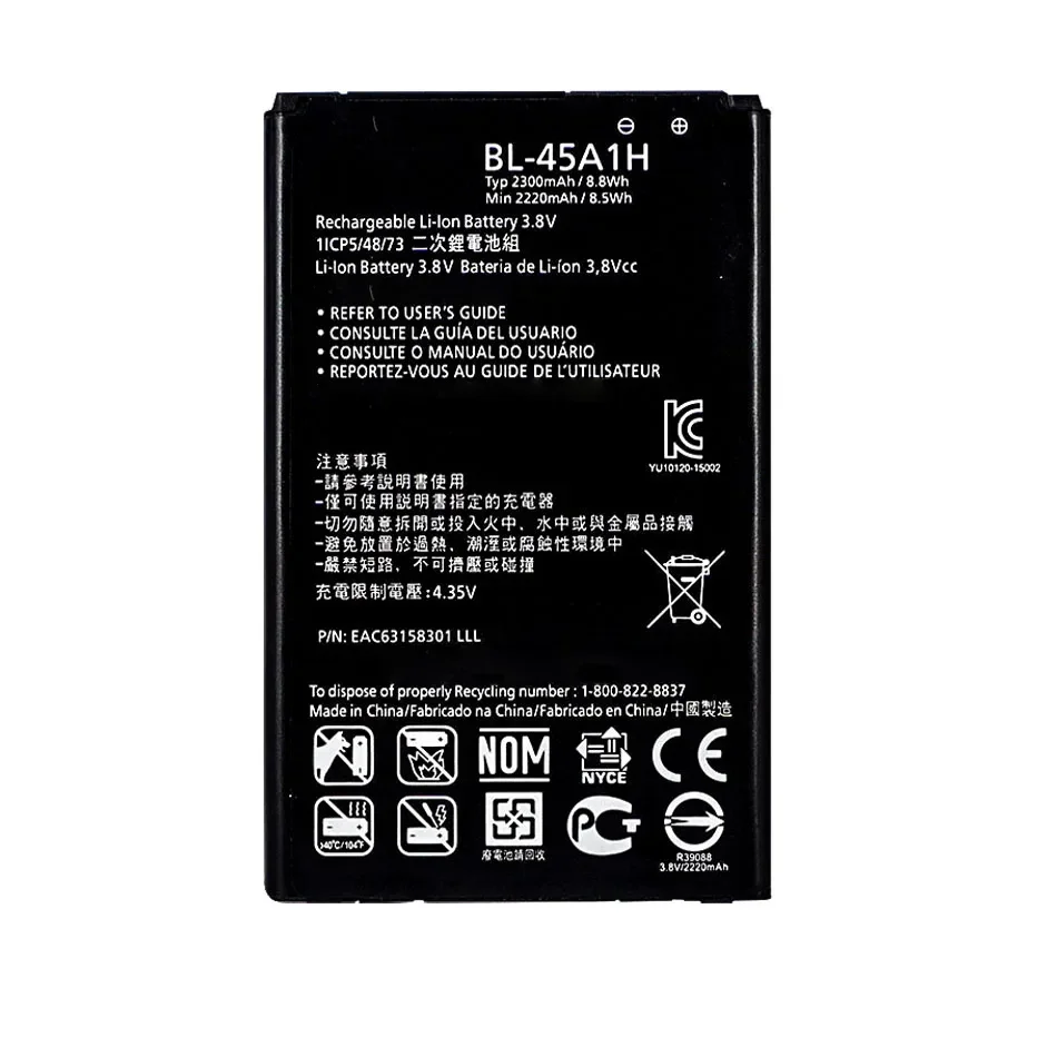 BL-45A1H BL-45F1F BL-46G1F BL-46ZH BL-49JH BL-T36 Bateria do LG K4 K7 K8 K10 K20 K30 2016 2017 2018 Plus F670L MS210 K425 K332
