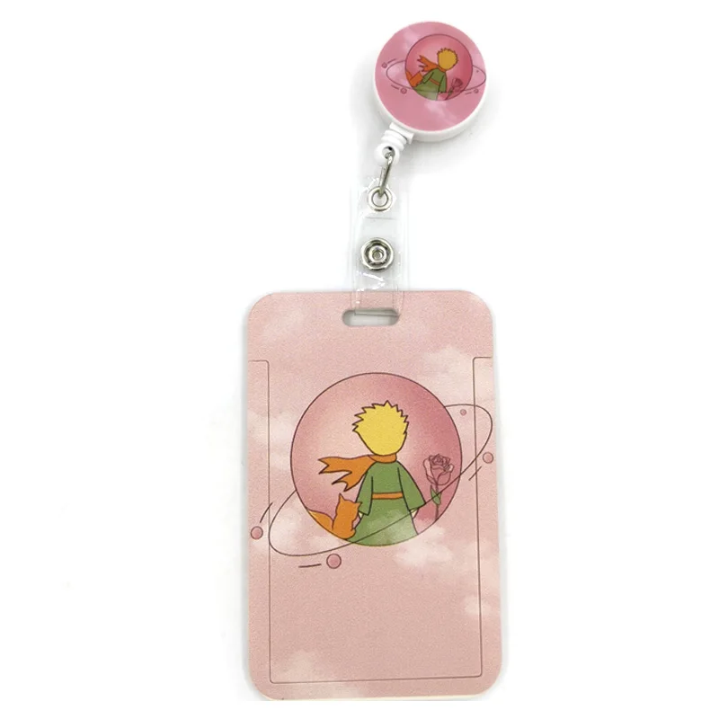 

Little Prince Pink Fashion Lanyard ID Badge Holder Bus Pass Case Cover Slip Bank Credit Card Holder Strap Card Holder