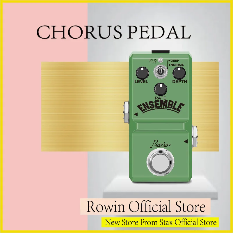 

Rowin LN-304 ENSEMBLE Mini Size Guitar Chorus Effect Pedal True Bypass Full Metal Case