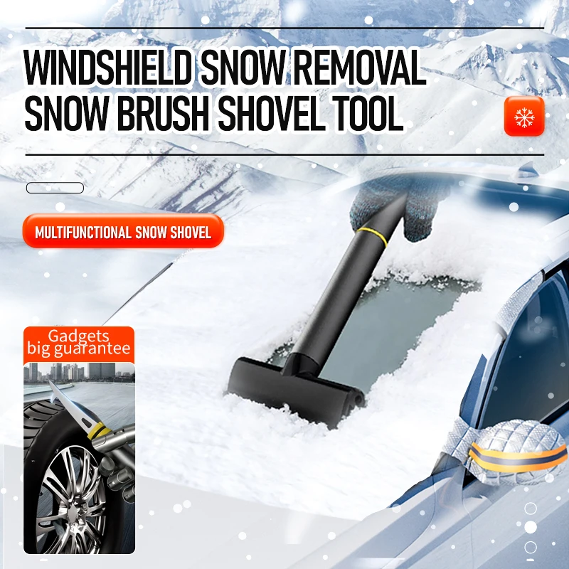 

Scraper Snow Removal Car Windshield Window Snow Cleaning Scraping Tool TPU Auto Ice Breaker Snow Shovel Car Winter Accessories