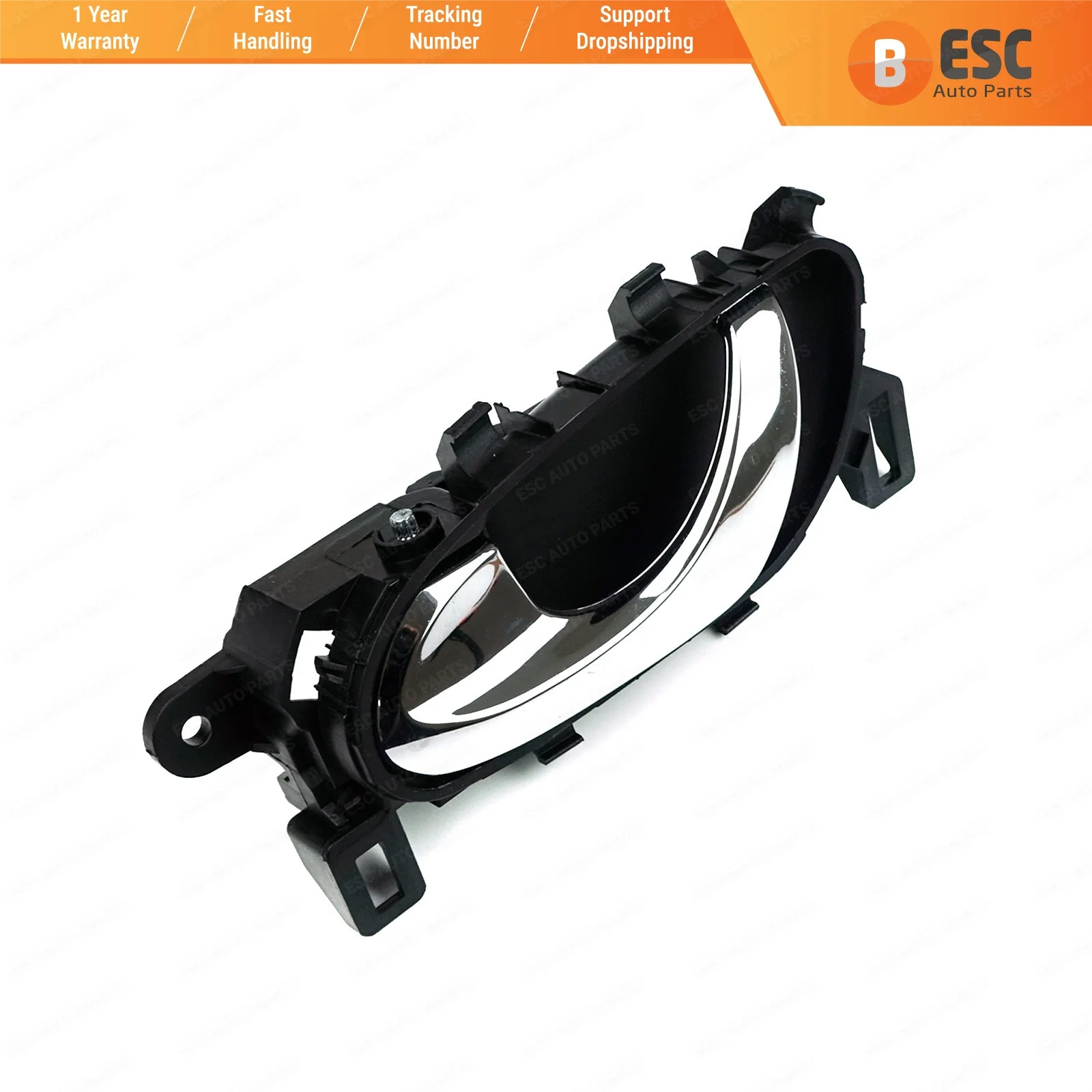 

For Nissan Qashqai J11 2014-2022 EDP1104-1 Car Inner Interior Inside Door Handle Opener Chrome Plated Plastic Left 80671-4EA0B