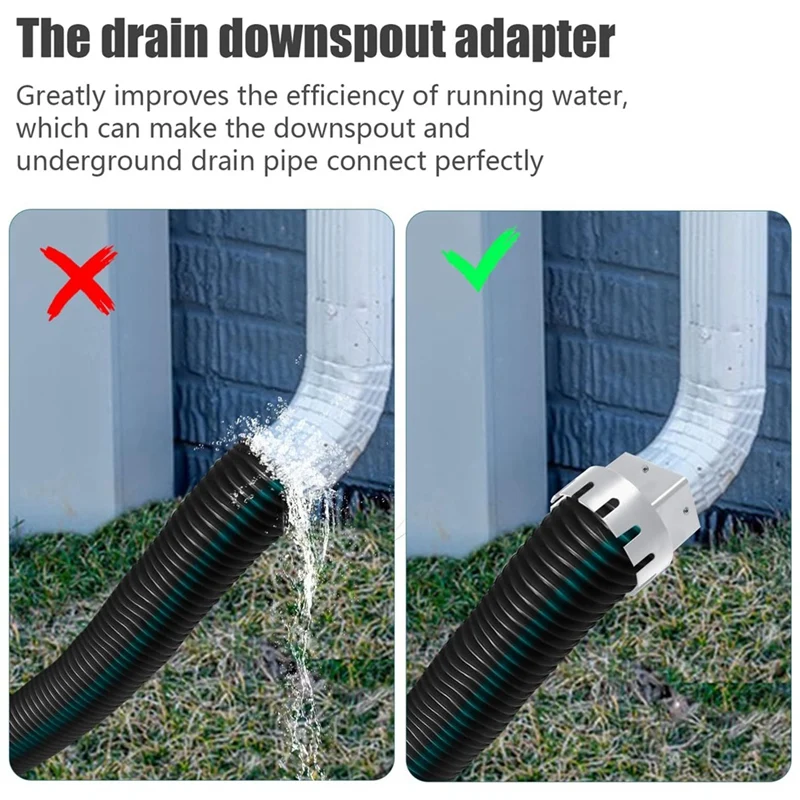 Адаптер водосточной трубы для сливной универсальные удлинители на крыше прочный
