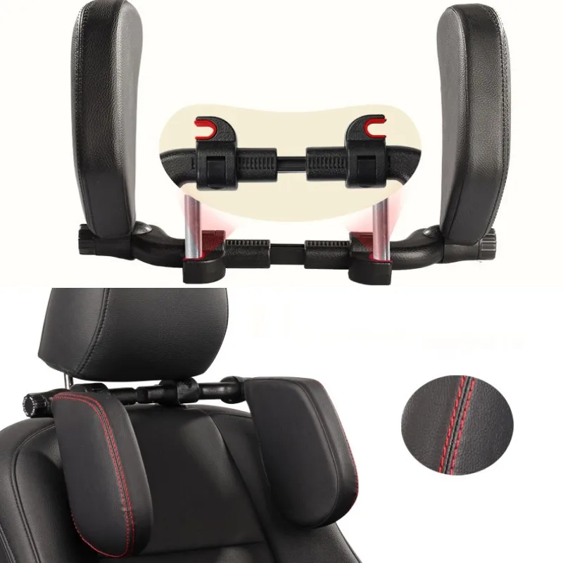 

Car Neck Headrest Pillow Cushion Car Seat Memory Foam Pad Sleep Side Head Telescopic Support on Cervical Spine for Child Adults