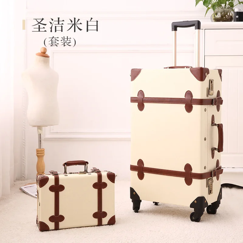 

Водонепроницаемый износостойкий чемодан на колесиках в стиле ретро