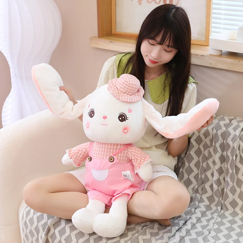 

Kawaii Couple Rabbit Plush Toy Stuffed Soft Kawaii Bunny With Beautiful Suit Appease Toys for Kids Girls Wedding Birthday Gift