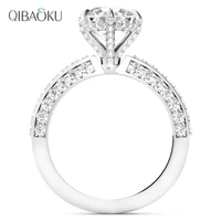 s925 sterling silver moissanite round halo moissanite engagement ring for women jewelry wedding rings moissanite diamond ring