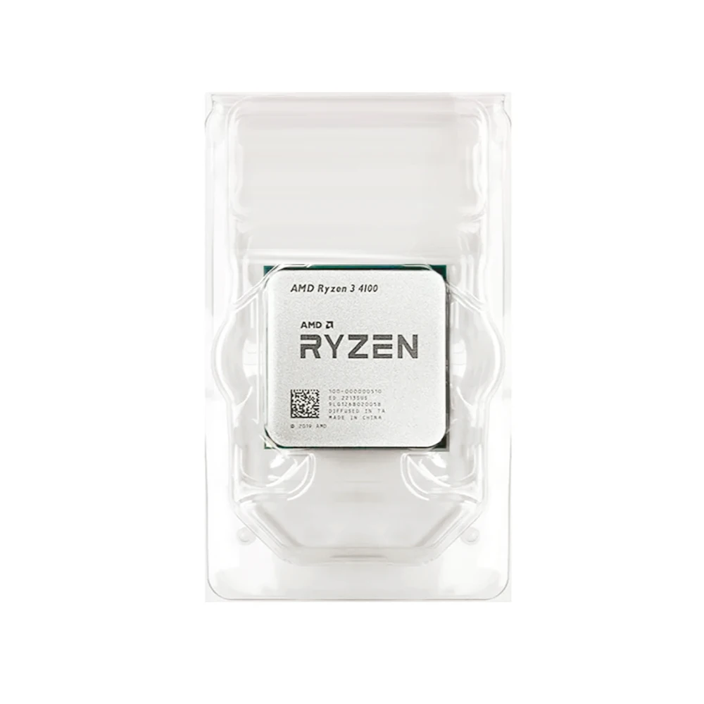 Новый игровой Процессор AMD Ryzen 3 4100 R3 Socket AM4 4-Core 8-Thread 65 Вт 7NM DDR4 аксессуары для
