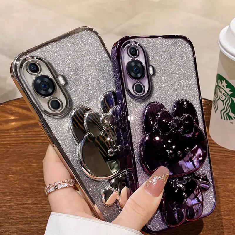 Роскошный чехол для Huawei Nova 11 блестящий чехол-подставка 12 10 SE pro Y72 Y70