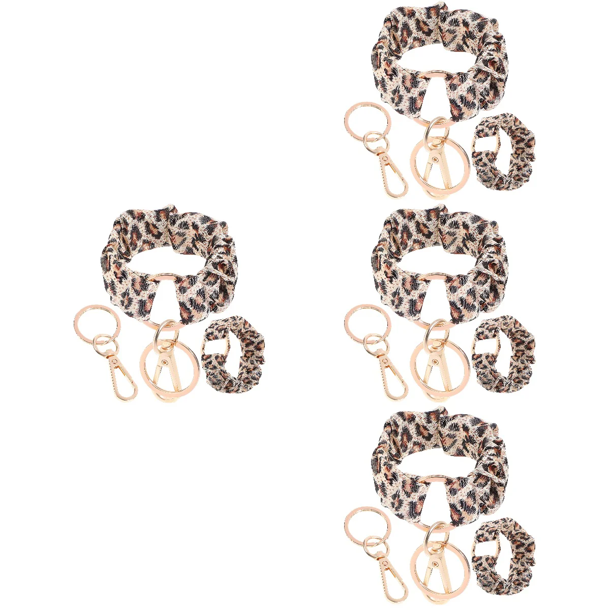 

8 шт., женский эластичный браслет с леопардовым принтом