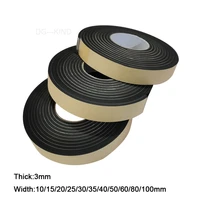 rubber self adhesive sponge sealing tape 10m wide 10 100mm thick 3mm eva black foam anti collision sealing
