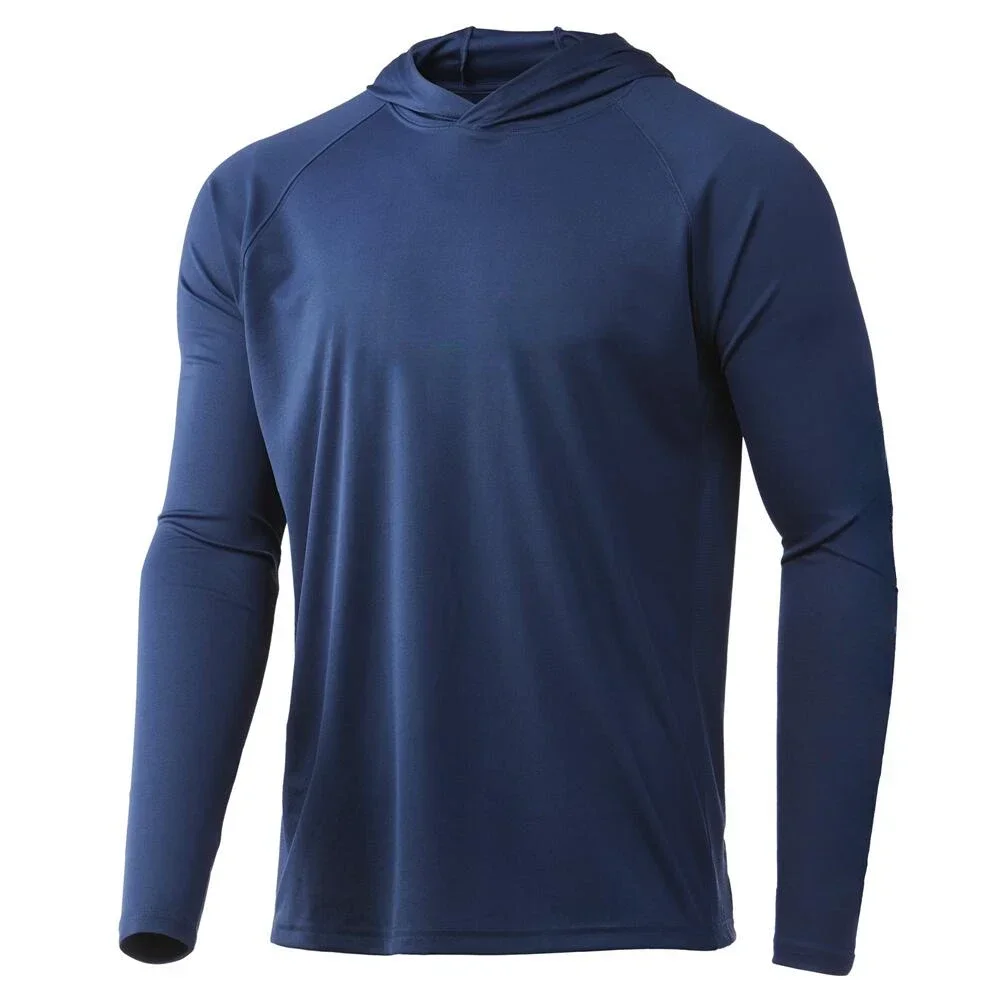 Рыболовные рубашки с капюшоном и длинным рукавом защитой от ультрафиолета
