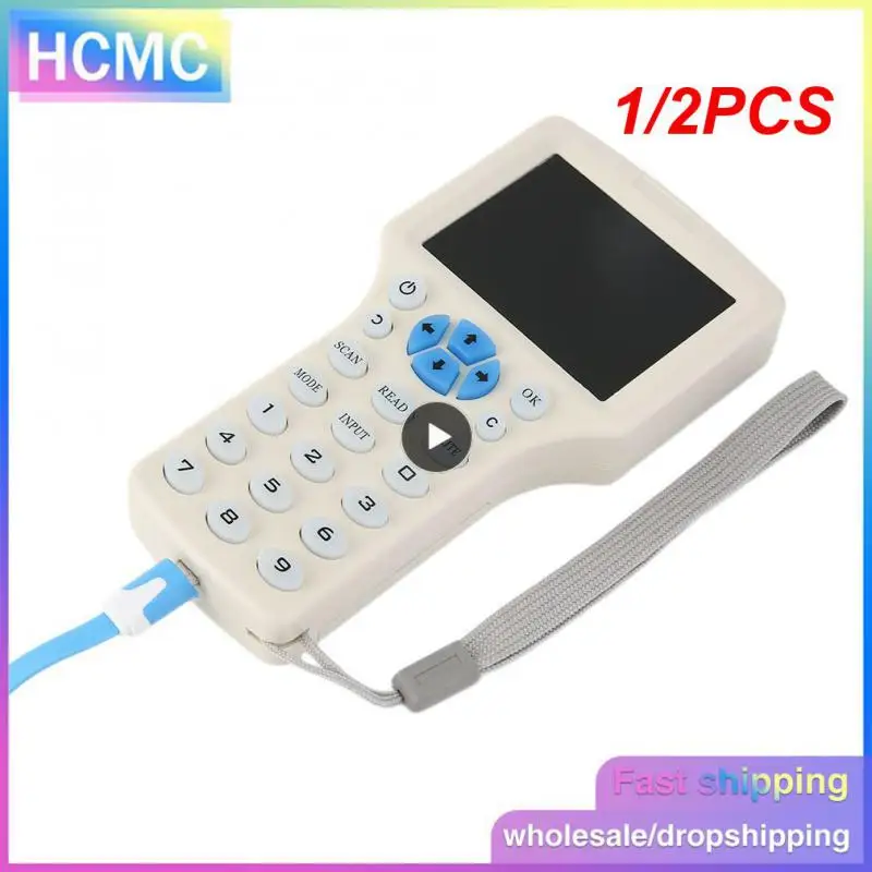 

1/2PCS English Frequency RFID Copier Duplicator 125KHz Key fob NFC Reader Writer 13.56MHz Encrypted Programmer USB UID Copy Card