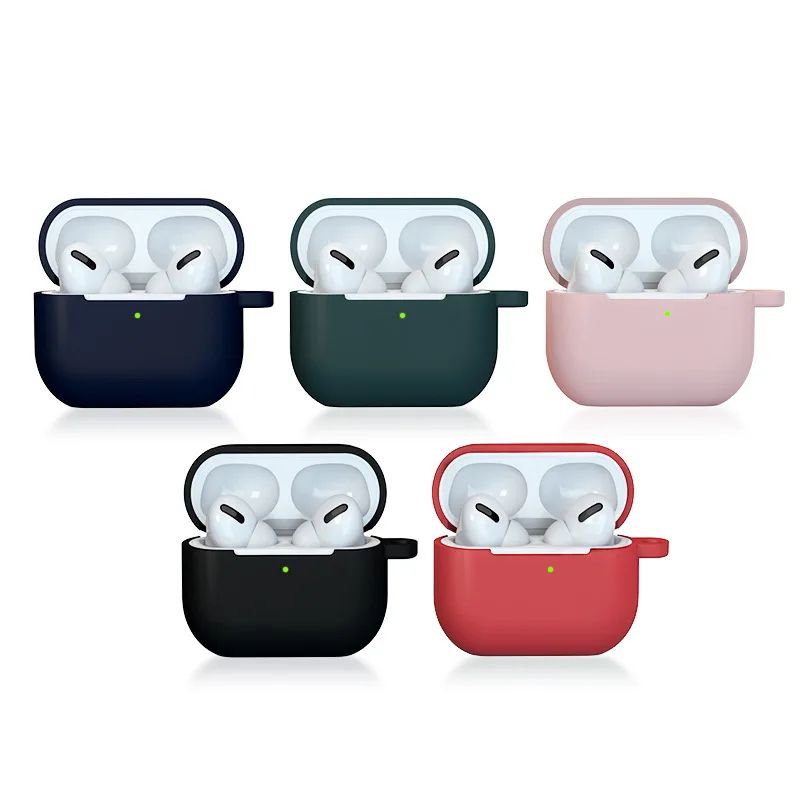 

For Airpods 3 Case Cover Soft Silicone Wireless Bluetooth Earphone Protective Cases For Apple Airpods Case Keychain 2021