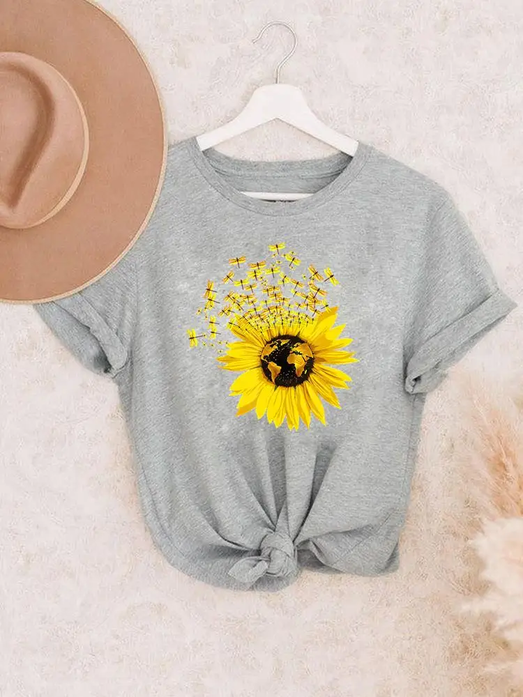

Style Flower 90s Sweet Lovely Clothes Women Female Summer T Clothing Print Graphic Tee Fashion Short Sleeve Casual T-shirts