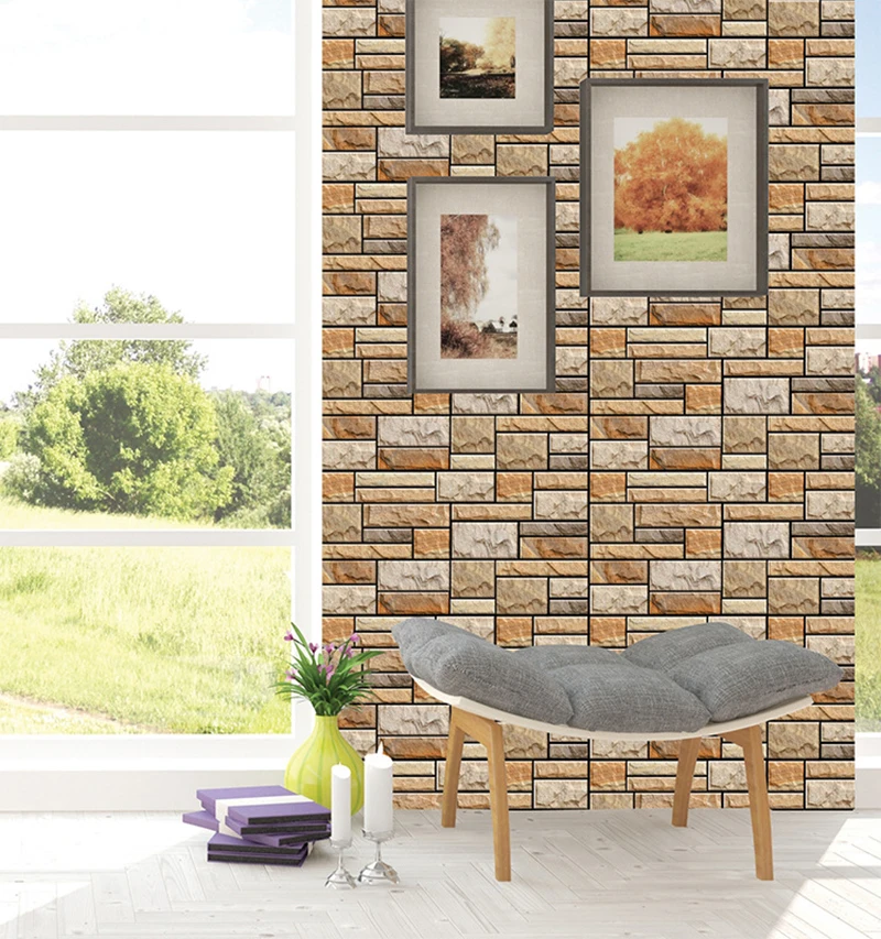 30*30 см 3D стерео наклейки на стену водостойкие влагостойкие пенопластовые обои с