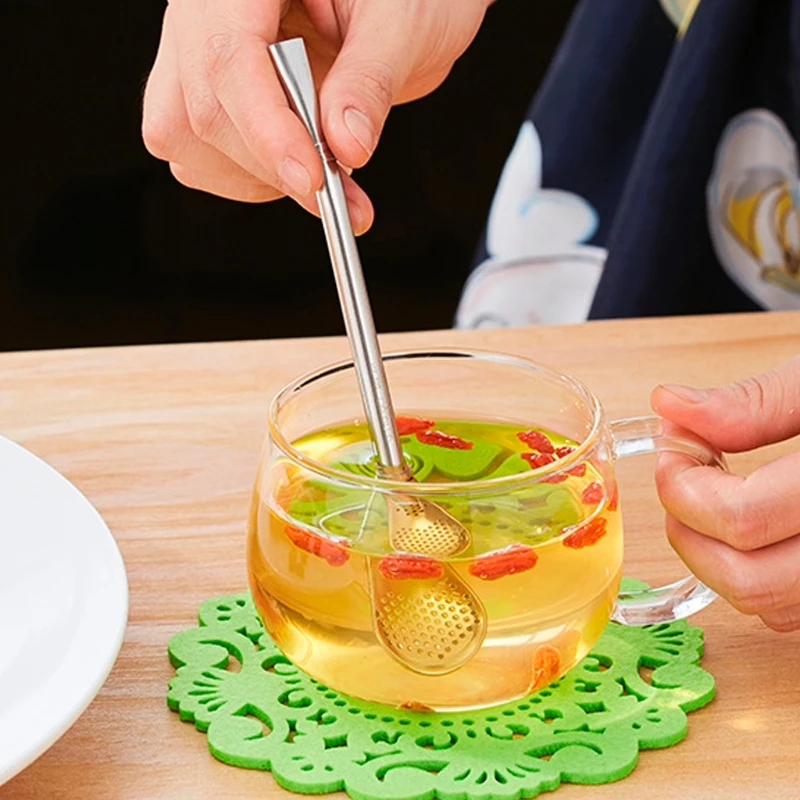 

Yerba Mate Metal Stainless Steel Straw Spoon Bombilla Tea Strainer Filter Silver