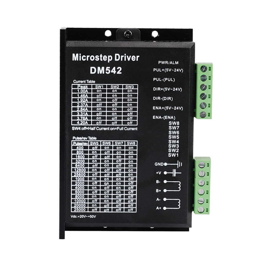 Драйвер для микрошагового двигателя TB6600 DM542 24-50 В постоянного тока высокая