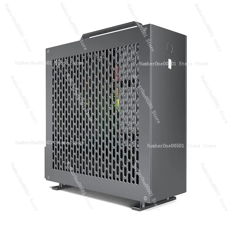 Фото Корпус Lzmod mini A24-V5 2.0 ITX для двух видеокарт, блока питания 1U, с двусторонней фаской, полностью алюминиевый №5