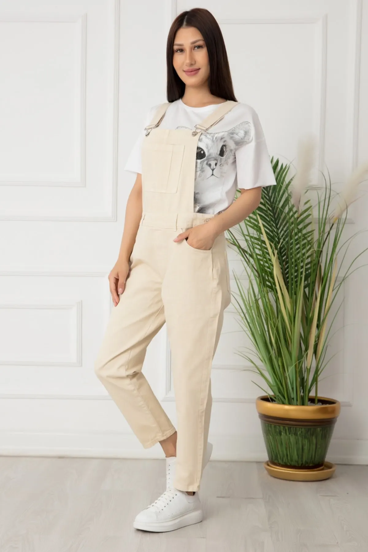 

Women's Overalls Mom Denim Lv Style Hot Casual Sleeveless Loose Baggy Trousers Jumpsuit Jumpsuit Pants Romper Jumpsuit Jumpsuit