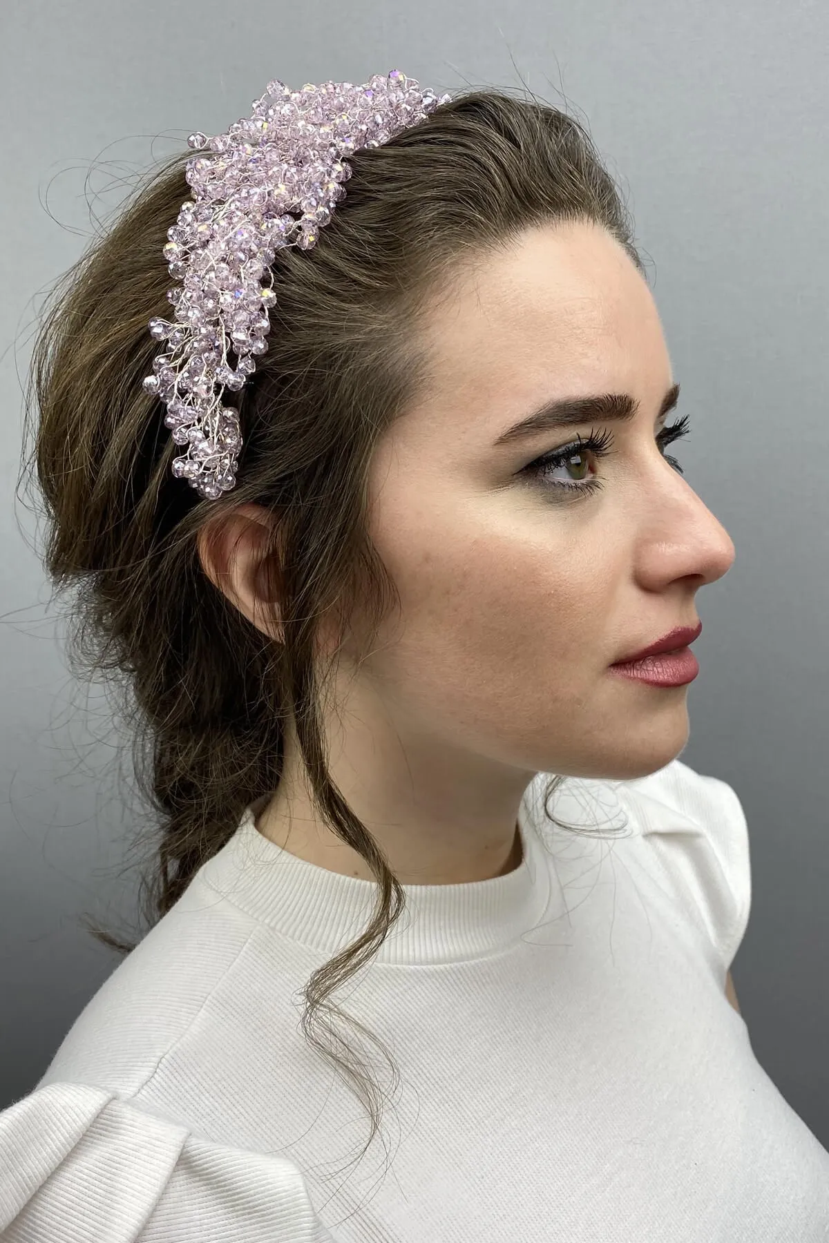 

Dark Powder Pollux Crystal Stone Henna and Bridal Crown