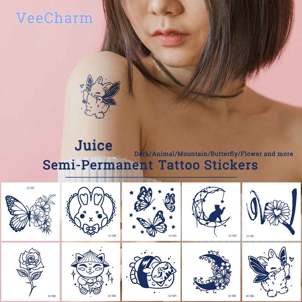 VeeCharm — полупостоянные татуировки персонализированные наклейки для женщин и